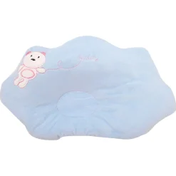 Bear Blue Baby Pillow