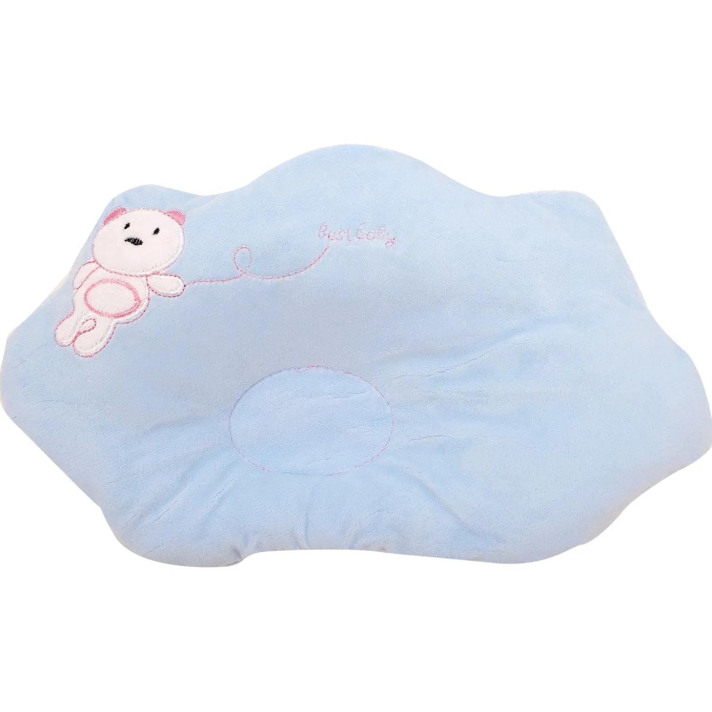 Bear Blue Baby Pillow