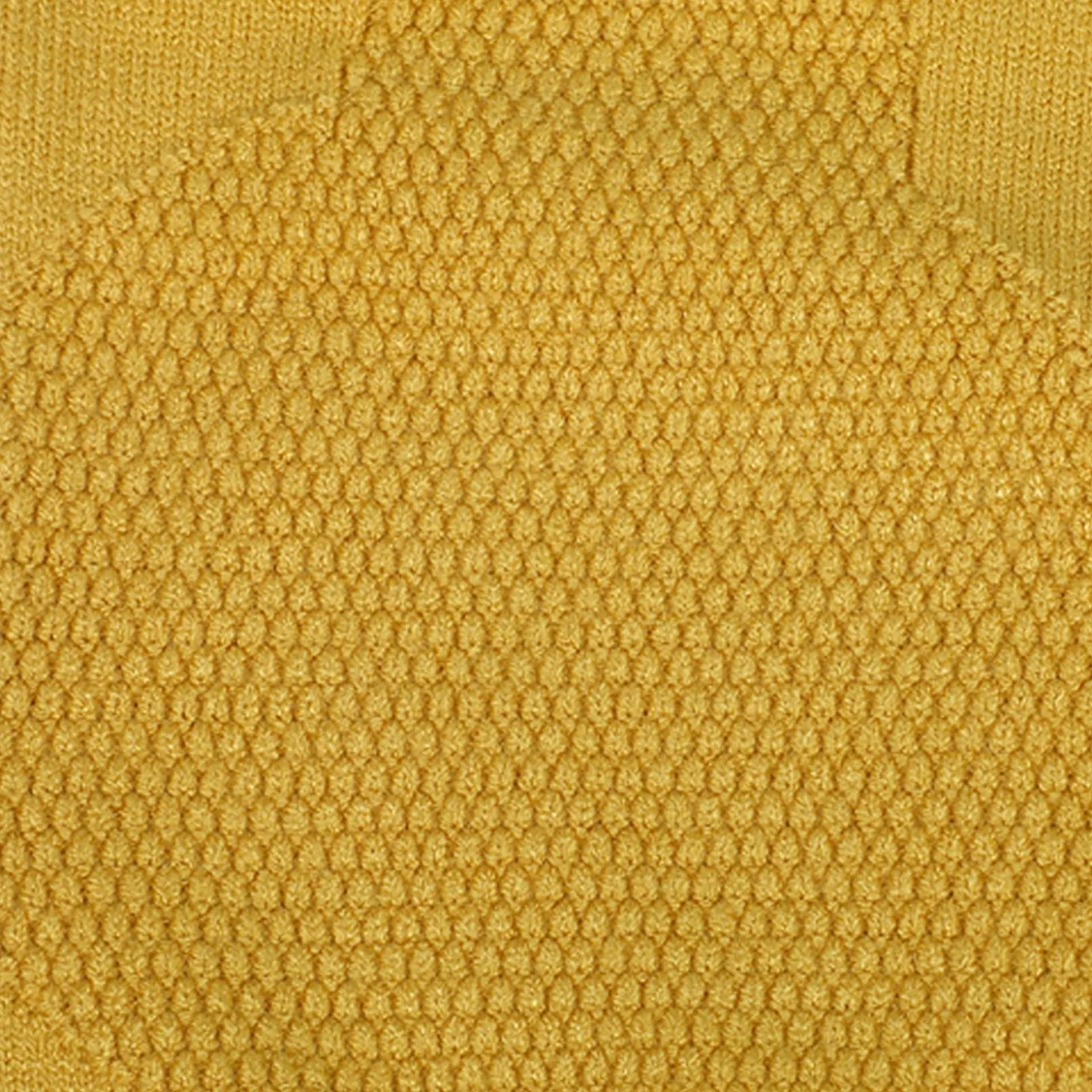 Bear Embroidery Premium Full Sleeves Knitted Sweater - Mustard