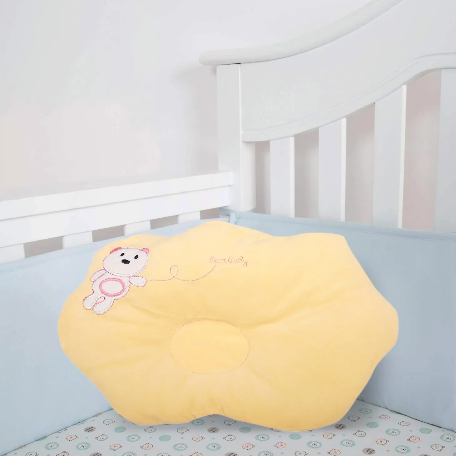 Bear Yellow Baby Pillow