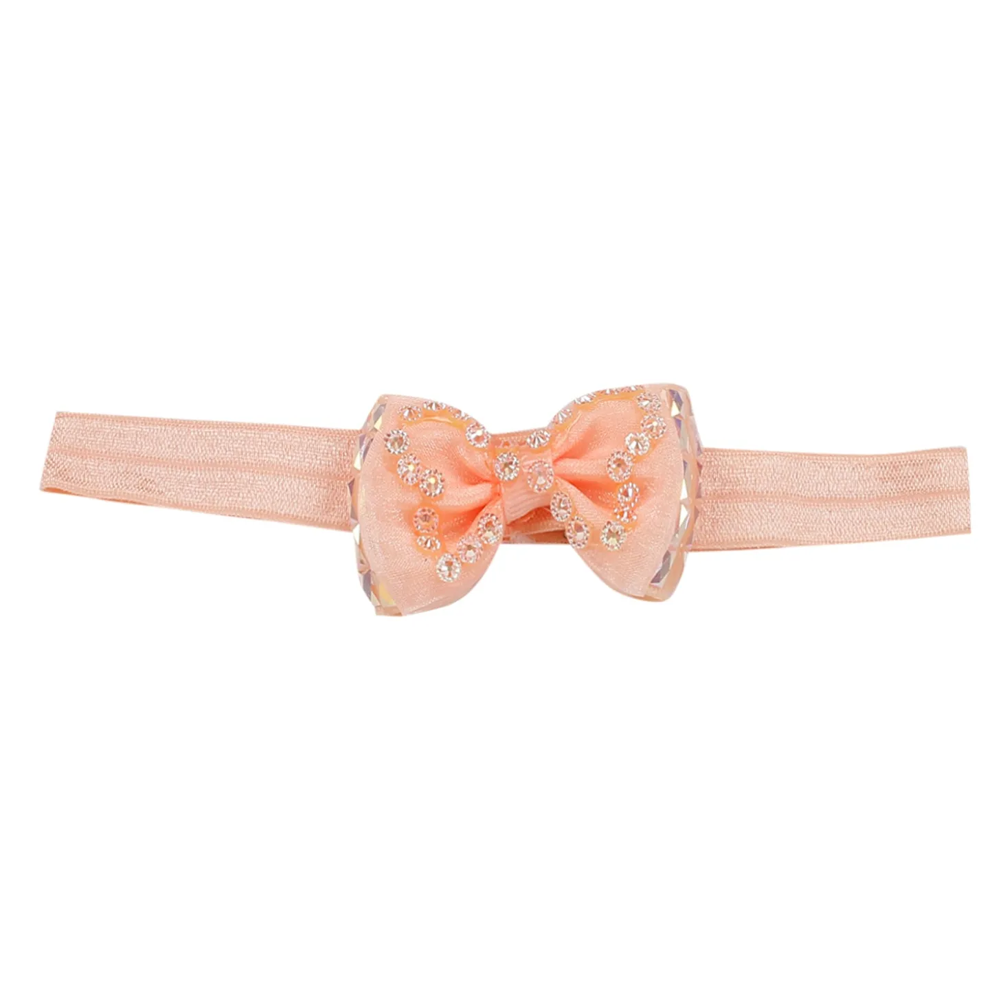 Bedazzled Peach Headband And Socks Set