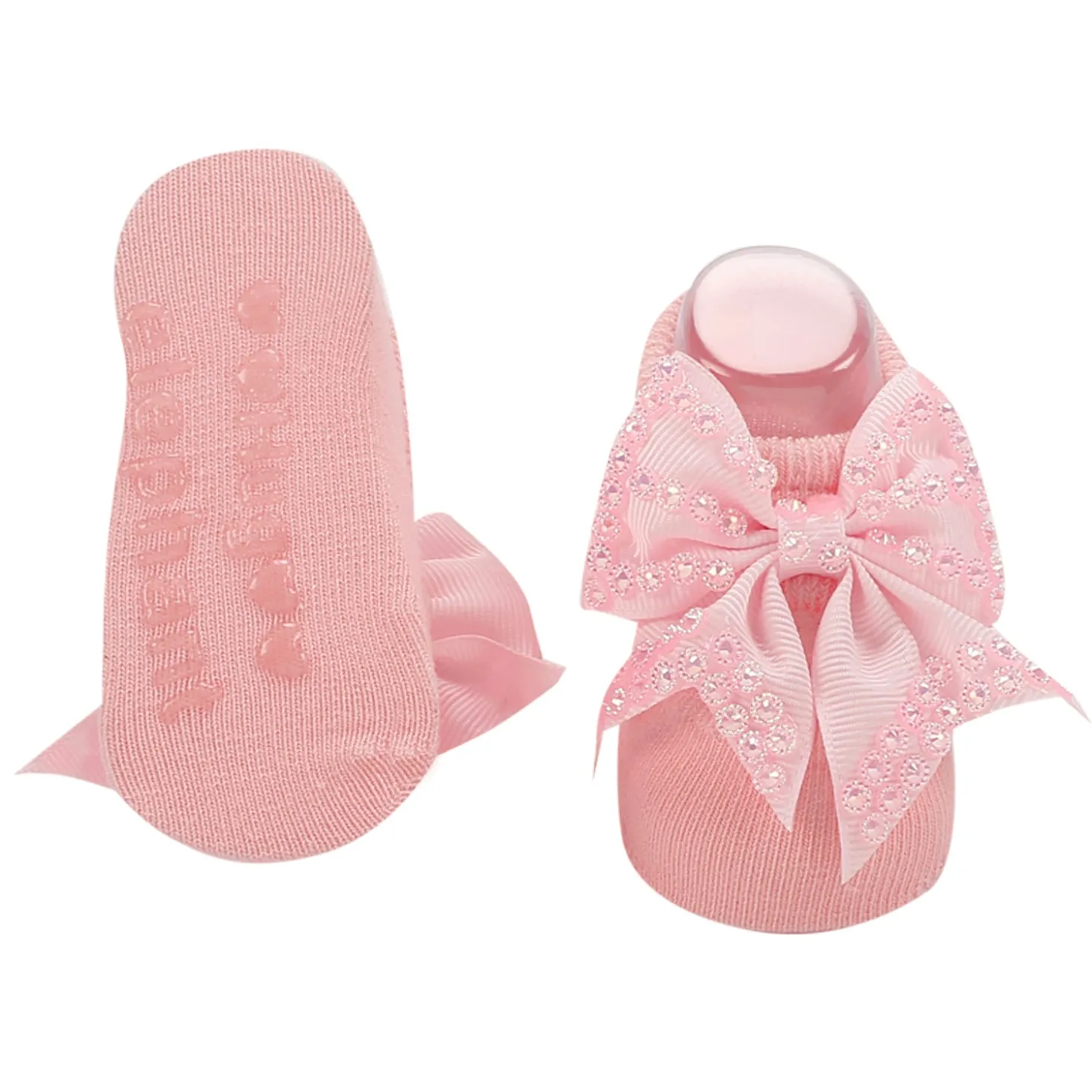 Bedazzled Pink Headband And Socks Set