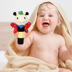 Bee Red Handheld Rattle Toy