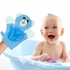 BFF Bear Blue Cartoon Bath Glove