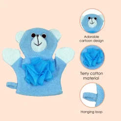 BFF Bear Blue Cartoon Bath Glove