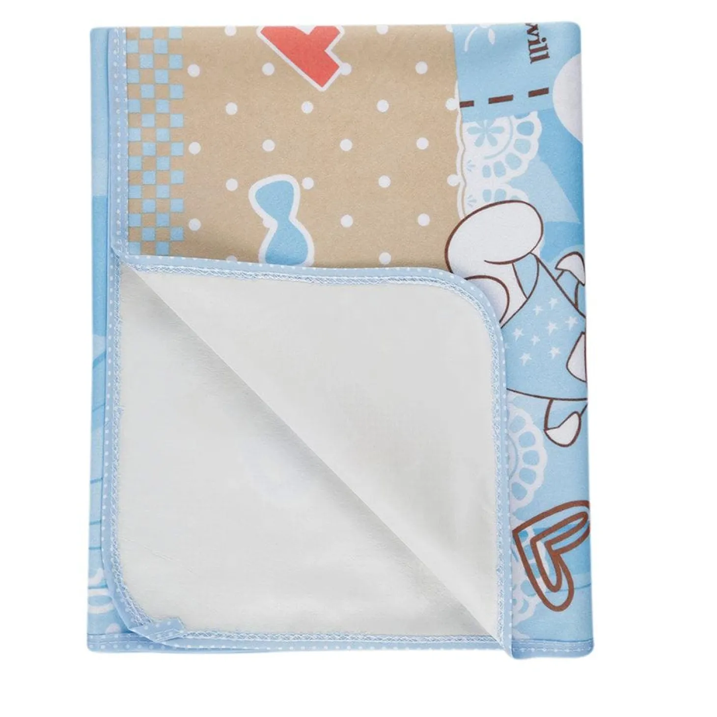 BFF Bear Light Blue Washable Mat
