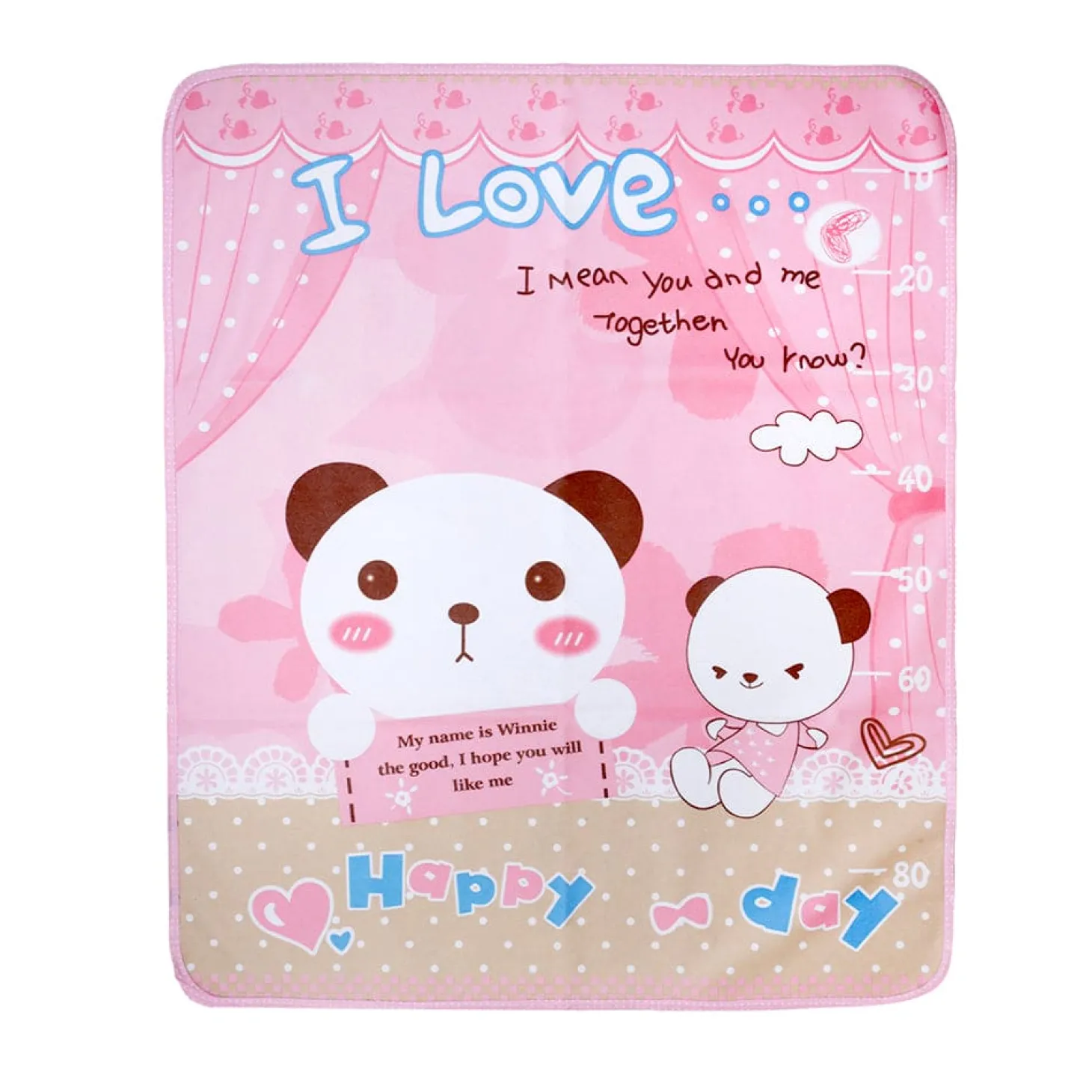 BFF Bear Pink Washable Mat