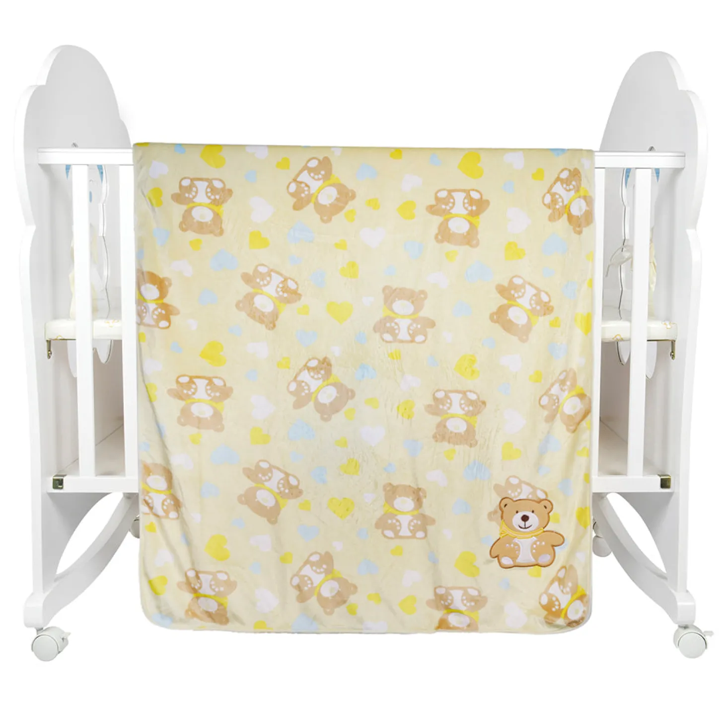 BFF Bear Yellow Fur Blanket