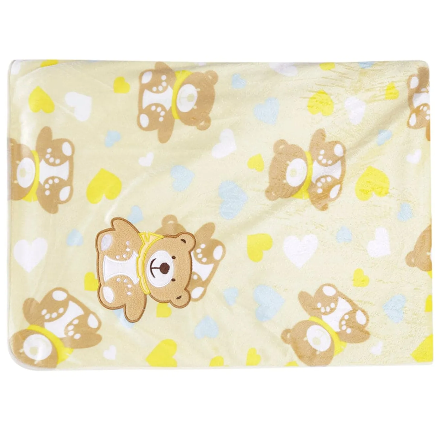 BFF Bear Yellow Fur Blanket