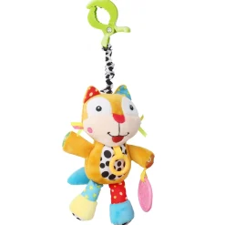 Big Eyed Multicolour Hanging Pulling Toy With Teether