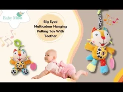 Big Eyed Multicolour Hanging Pulling Toy With Teether
