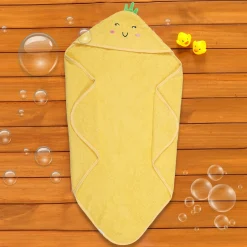 Birdie Yellow Hooded Towel