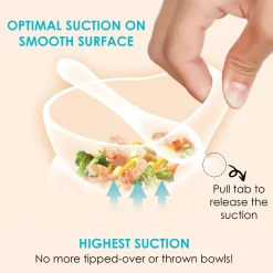Blue Silicon Bowl And Spoon Set