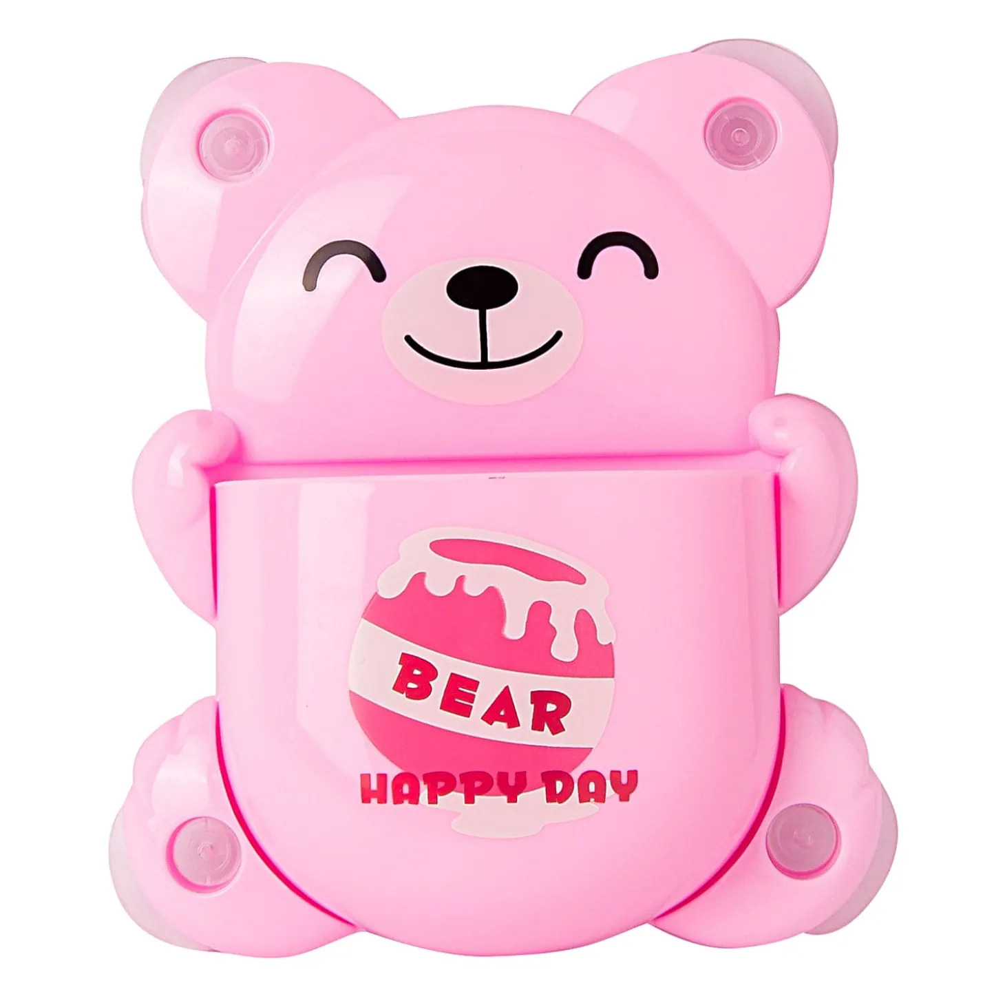 Blushing Bear Pink Toothbrush Holder