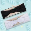 Bow Knot Headbands Set of 2 - White, Black