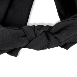 Bow Knot Headbands Set of 2 - White, Black