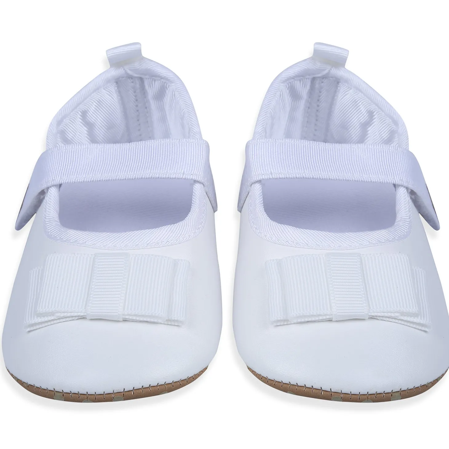 Bow Premium Girls Anti-Slip Ballerina Shoes - White