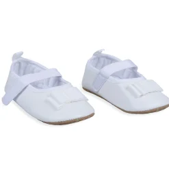 Bow Premium Girls Anti-Slip Ballerina Shoes - White