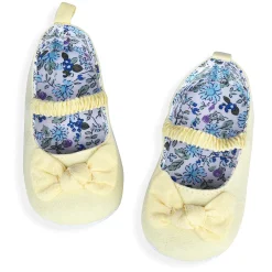 Bowknot Premium Girls Anti-Slip Ballerina Booties - Yellow