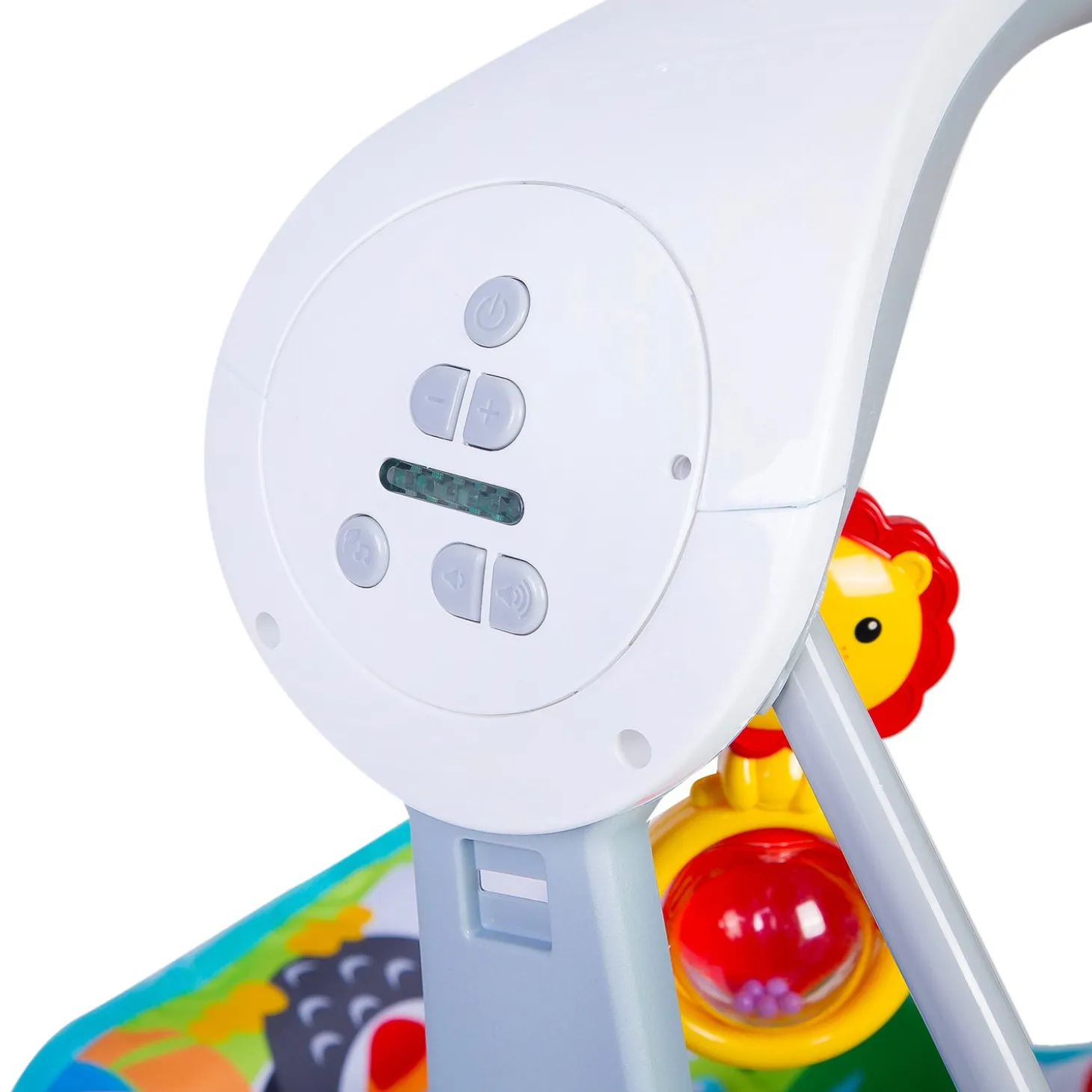 Bright Stars Foldable Musical Comfortable Swing Zoo Print Multicolor