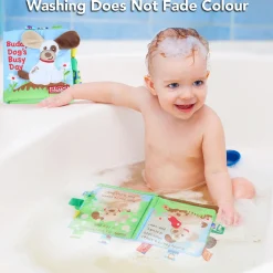 Buddy Dog Educational Learning 3D Cloth Book With Rustle Paper - Multicolour