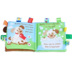 Buddy Dog Educational Learning 3D Cloth Book With Rustle Paper - Multicolour