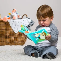 Buddy Dog Educational Learning 3D Cloth Book With Rustle Paper - Multicolour