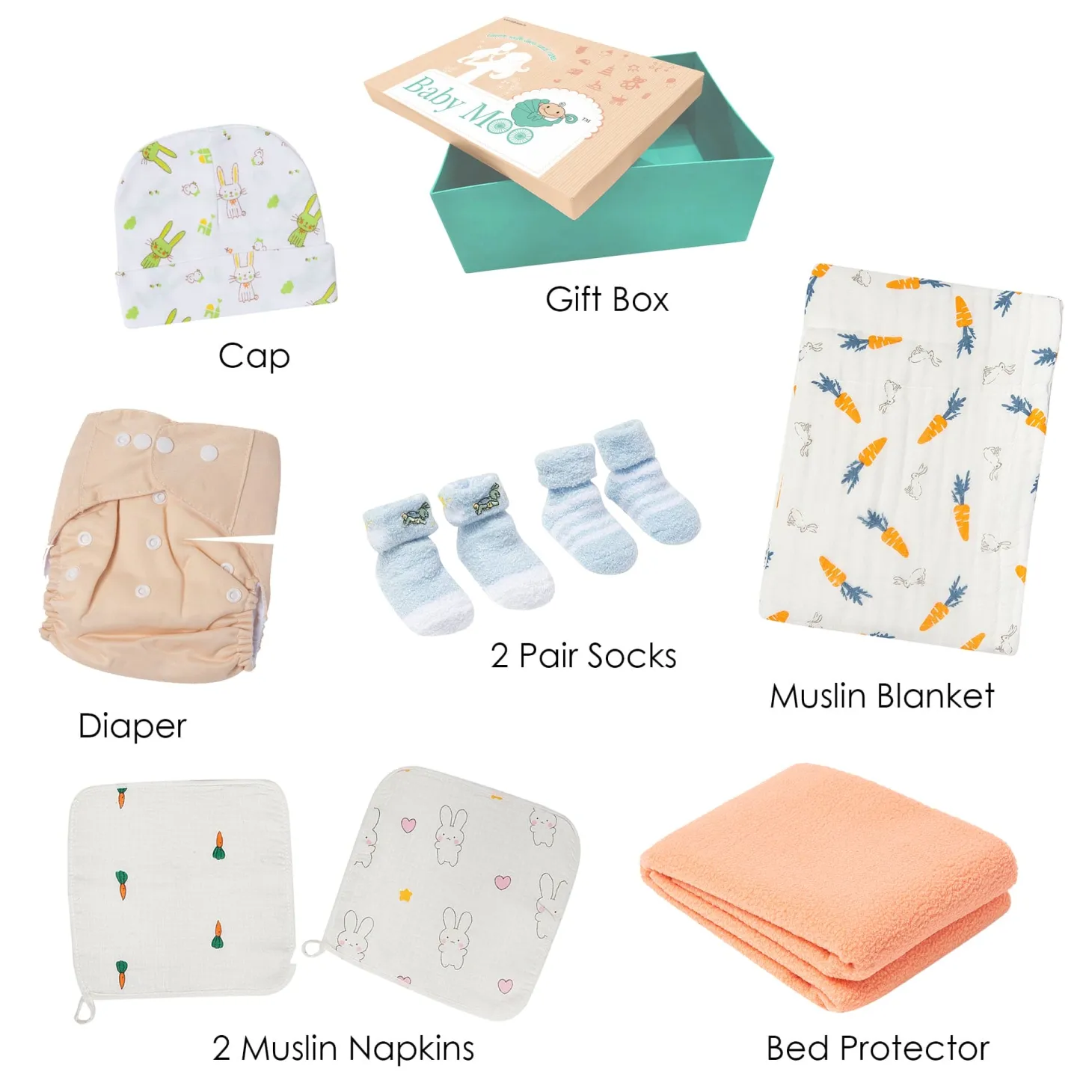 Bunny Multicolour Unisex Gift Hamper
