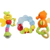Butterfly Caterpillar Multicolour Set of 3 Rattle Teether