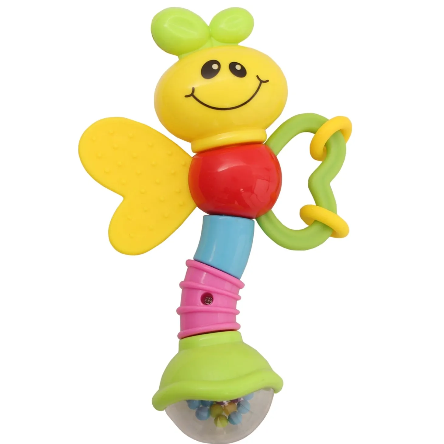 Butterfly Caterpillar Multicolour Set of 3 Rattle Teether