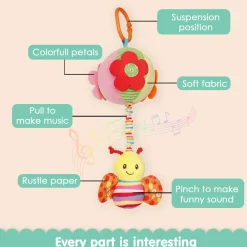 Butterfly Multicolour Hanging Pulling Toy