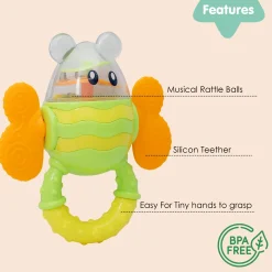 Butterfly Multicolour Rattle Teether