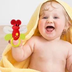 Butterfly Red Rattle Toy