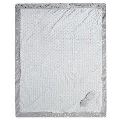 Butterfly Star Soft Reversible Bubble Blanket Grey