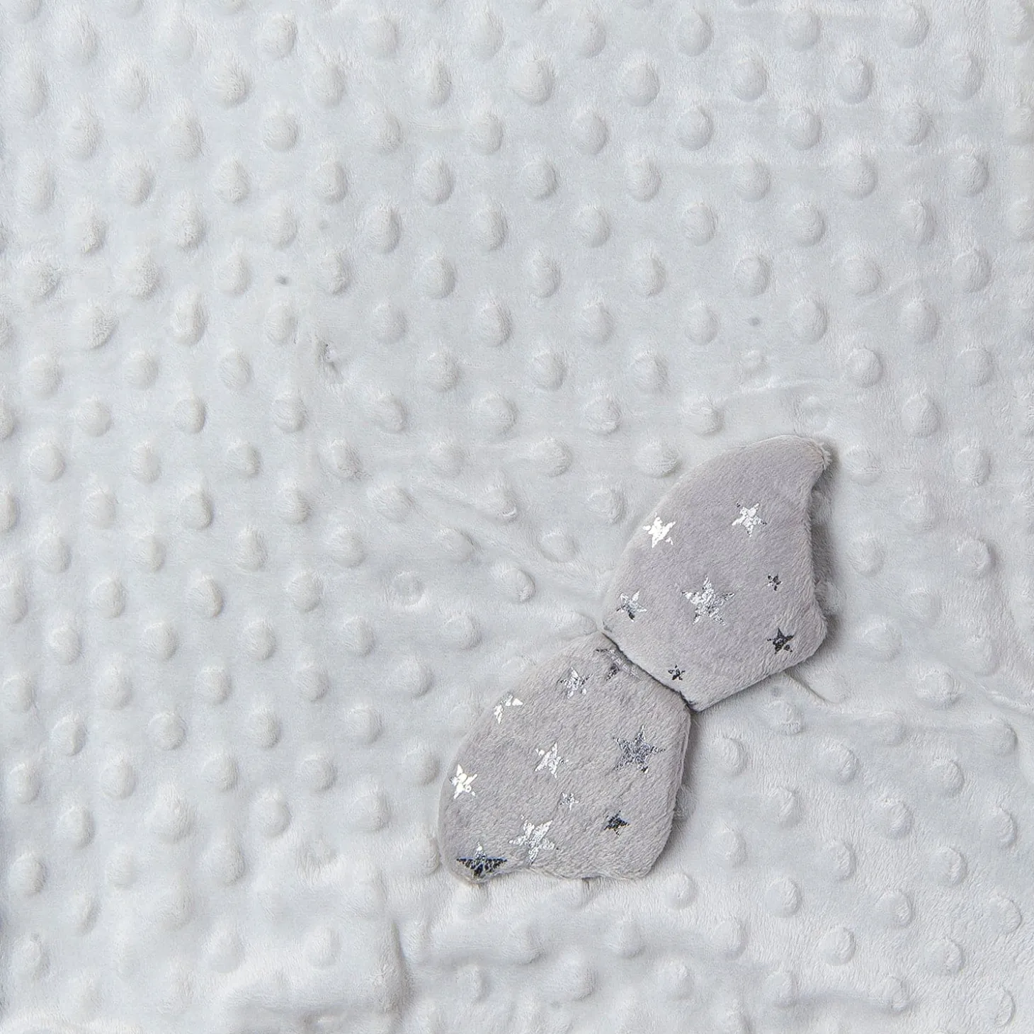 Butterfly Star Soft Reversible Bubble Blanket Grey
