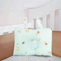 Buzzing Bees Blue Double Sided Pillow