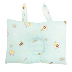 Buzzing Bees Blue Double Sided Pillow