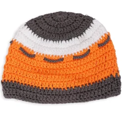 Cap And Booties Gift Set Soft Knitted Orange