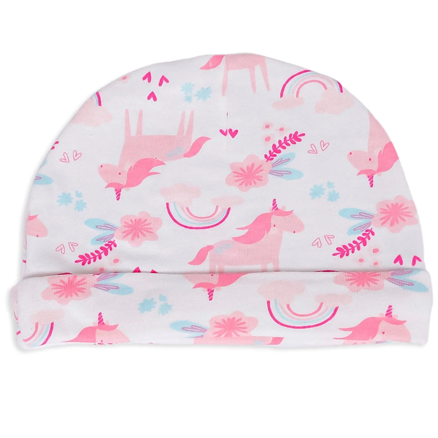 Cap Mittens And Booties Gift Set Unicorn Pink