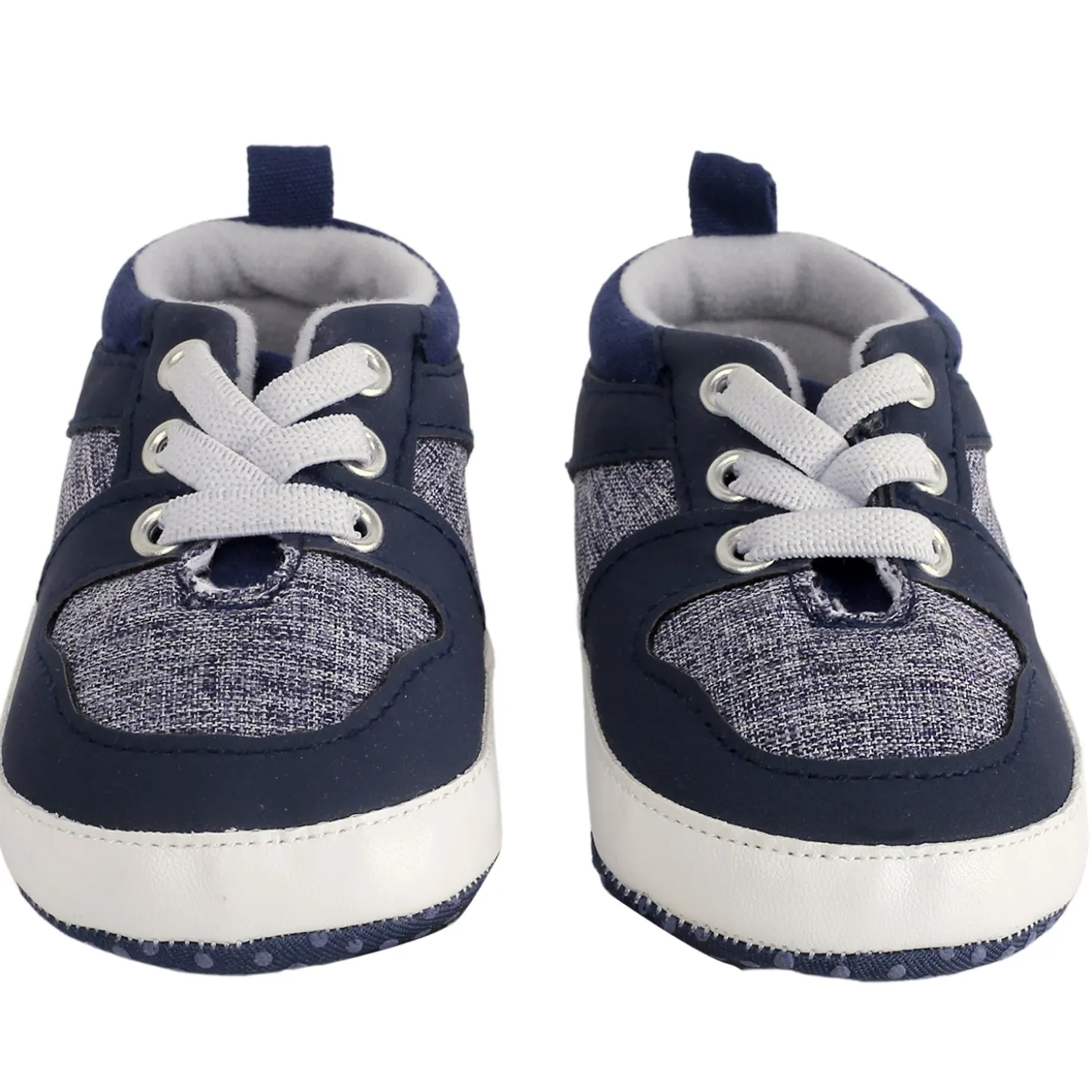 Casual Blue Lace Up Booties