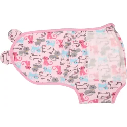 Cats And Dogs Pink Ready Swaddle