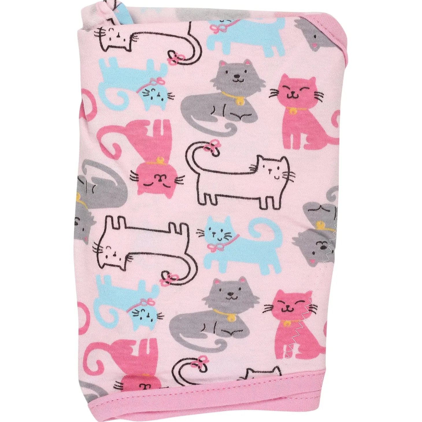 Cats And Dogs Pink Ready Swaddle