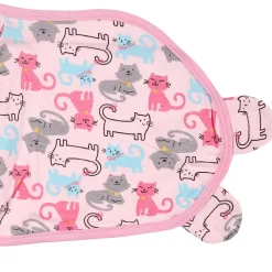 Cats And Dogs Pink Ready Swaddle
