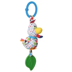 Chicken White Hanging Toy With Vibrations With Teether