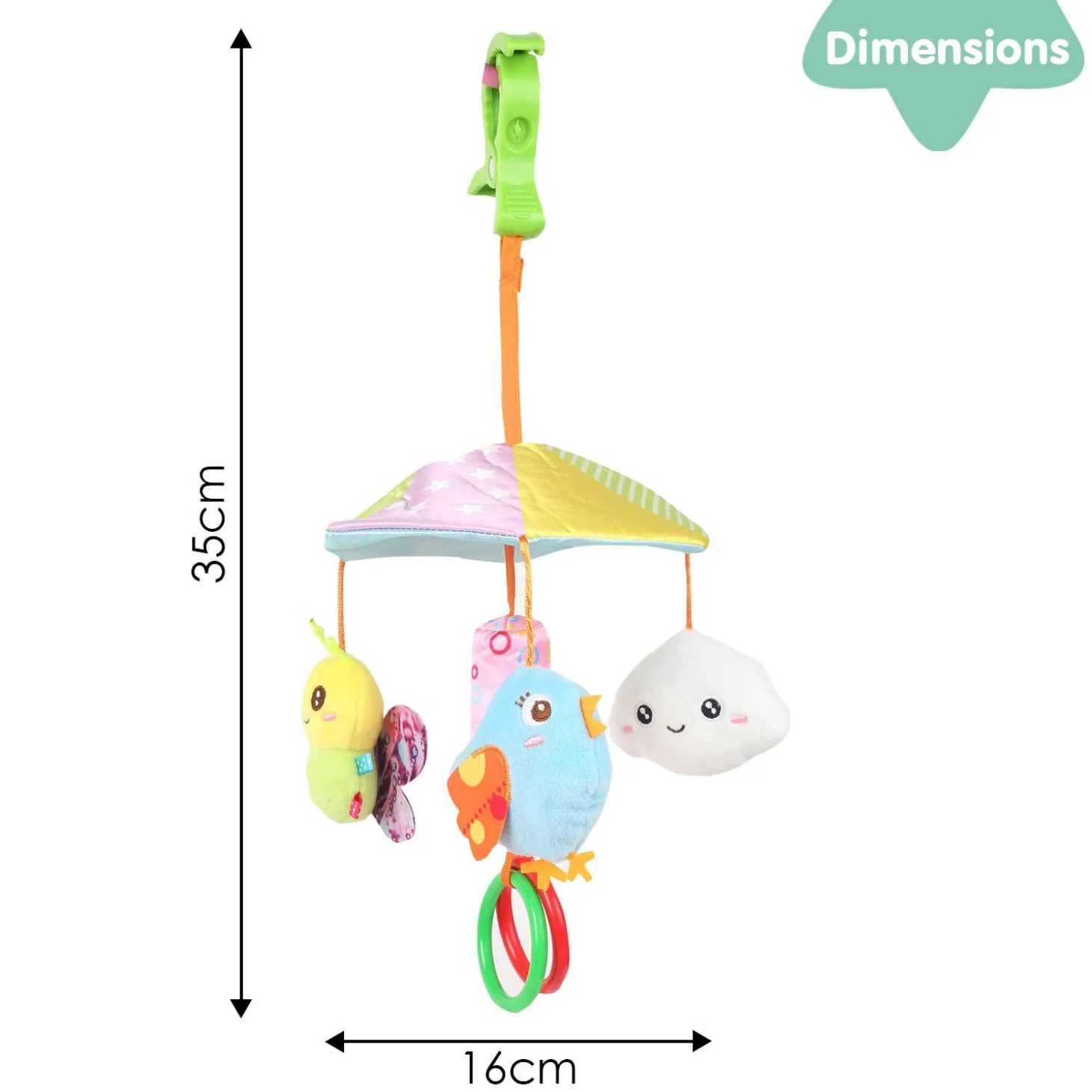 Chirpy Birdies Multicolour Musical Cot Mobile