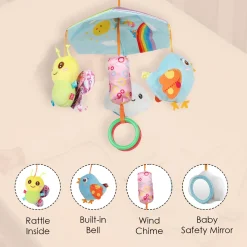Chirpy Birdies Multicolour Musical Cot Mobile