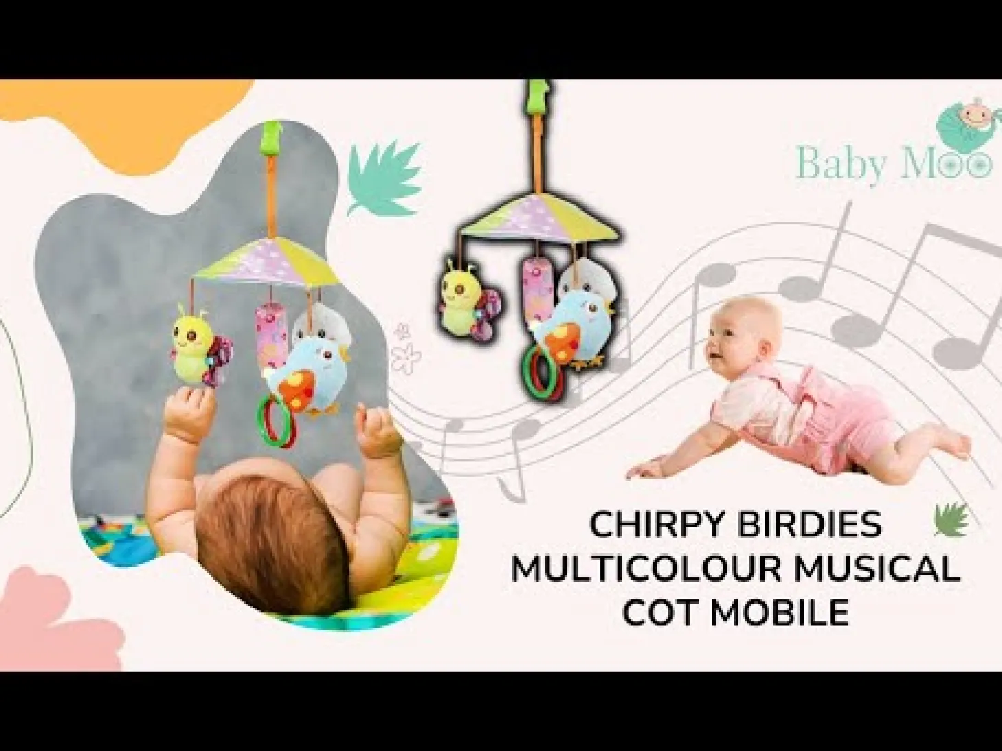 Chirpy Birdies Multicolour Musical Cot Mobile