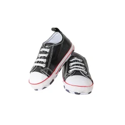 Classic Black Baby Sneakers