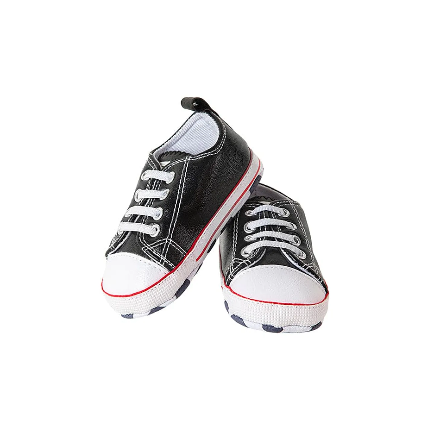 Classic Black Baby Sneakers