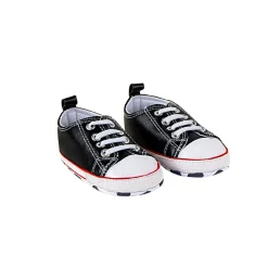 Classic Black Baby Sneakers